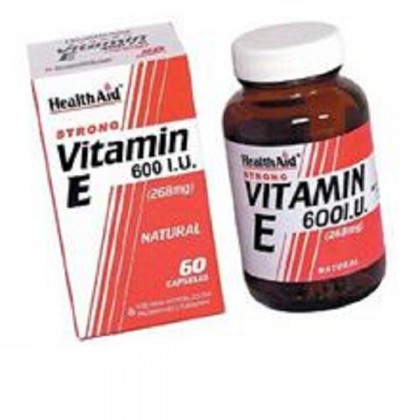 HEALTH AID Vitamin E 600IU Natural 60 Κάψουλες